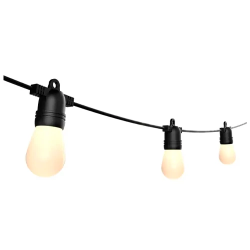 LED āra dārza 10m virtene dārzam un terasēm E27 spuldzēm