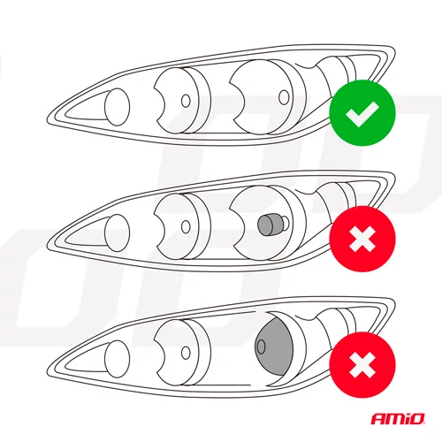 LED spuldzes H7/H18, 60W, 6000K, 9-36V, PL Lens sērija