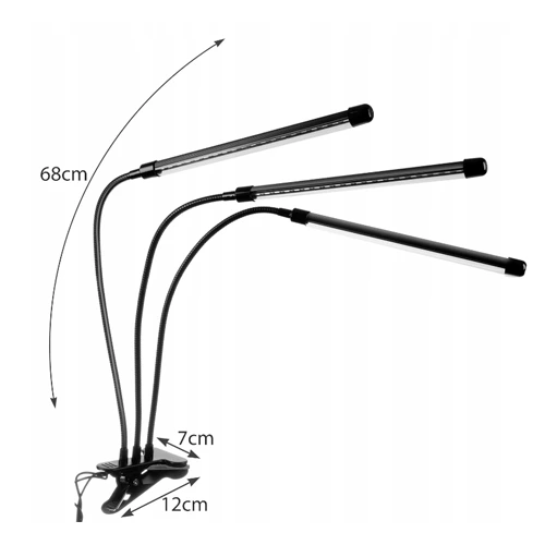 LED Fito gaismeklis augiem un stādiem 11W, IP54, 3x20LED