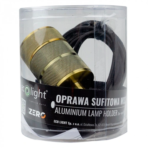 Piekaramais gaismeklis ar 2m vadu, excl. E27, max 60W, IP20