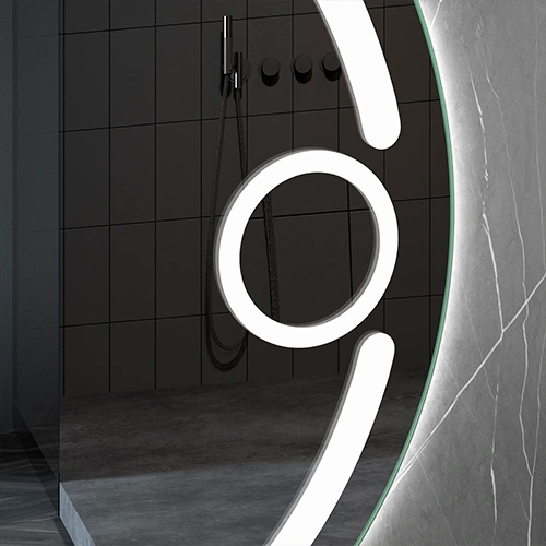 LED spogulis ar apsildes funkciju SOLAR, Ø 80 cm, 2700-6500K, 52W, 3025Lm, IP44