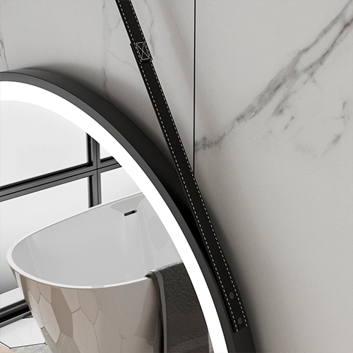 LED зеркало с функцией подогрева VALLETTA Large, Ø 80 cm, 2700-6500K, 55W, 2723Lm, IP44