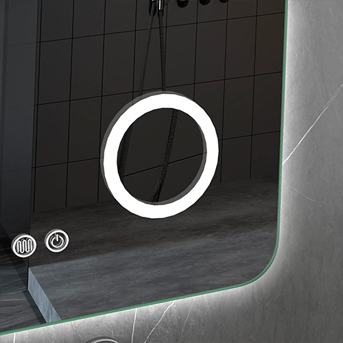 LED spogulis ar apsildes funkciju GLOW, 80 x 60 cm, 2700-6500K, 62W, 3933Lm, IP44