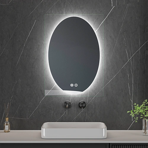 LED spogulis ar apsildes funkciju VERONA, 50 x 70 cm, 2700-6500K, 12W, 1386Lm, IP44