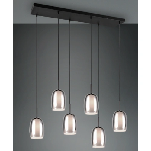 Pendant light BARRET, excl. 6xE14, max 10W