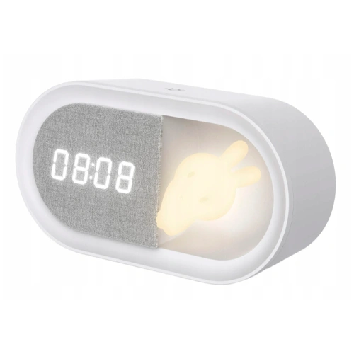 LED naktslampa ar modinātāju BUNNY, 1.1W, USB, 3000K, 55Lm, IP20