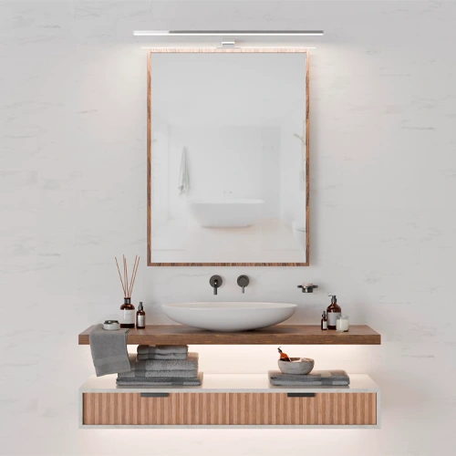 LED Gleznu un spoguļu sienas lampa, 8W, 4000K, IP44, 680Lm