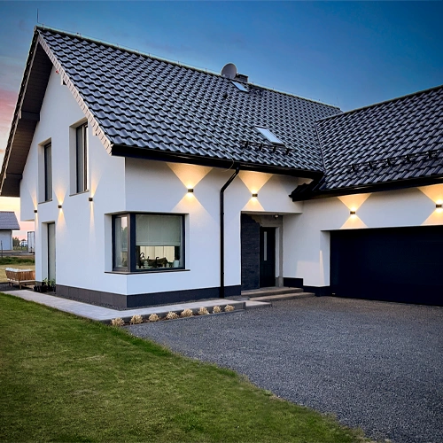 LED Fasādes gaismeklis, 7W, 4000K, IP54, 510Lm, REKA EL 7W-O-W