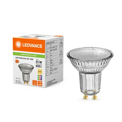 LED Dimmējamā spuldze GU10, 7W, 3000K, 650lm, 120°
