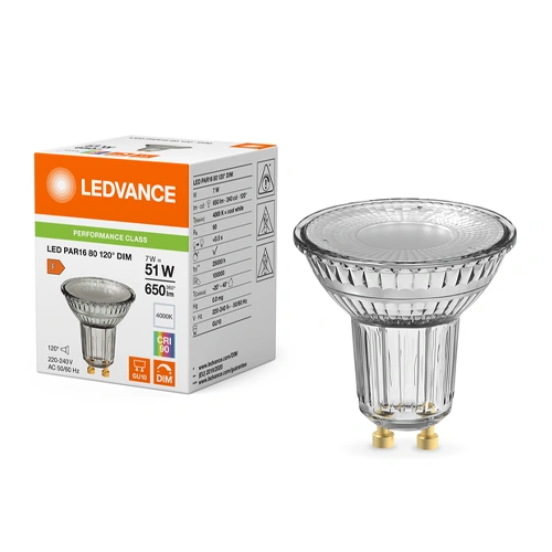 LED Dimmējamā spuldze GU10, 7W, 4000K, 650lm, 120°