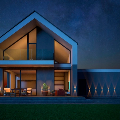 LED Fasādes gaismeklis LUNARIX 4W, 400Lm, CCT, IP54