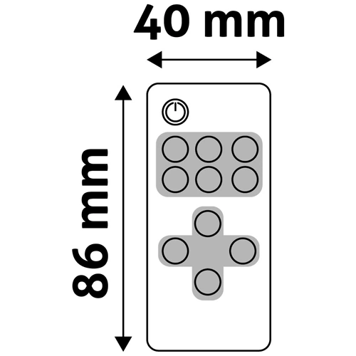LED Lentes dimmeris ar pulti, 5-24V, 12A, 144W, 11 keys