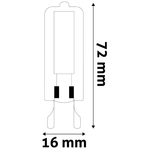 LED Dimmējama spuldze G9, 5W, 3000K, 500Lm, 360°
