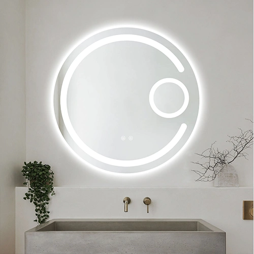 Spogulis ar LED apgaismojumu, 70 cm, 24W, Silti - neitrāli - auksti balts, IP44