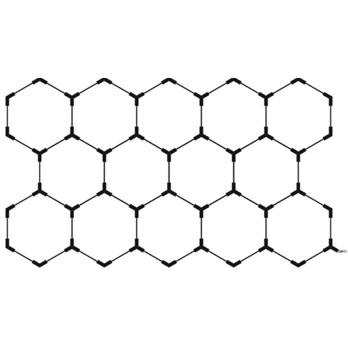 Hexagon gaismekļu komplekts, 14 gab., ar aksesuāriem, 456W, 6000K, IP20, 54720 Lm