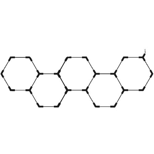 Hexagon gaismekļu komplekts, 5 gab., ar aksesuāriem, 203W, 6000K, IP20, 24360 Lm