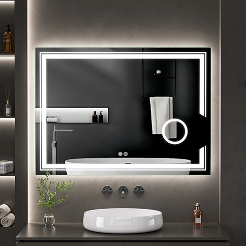 LED spogulis ar apsildes funkciju SPLENDORE, 80 x 110 cm, 2700-6500K, 101W, 4780Lm, IP44