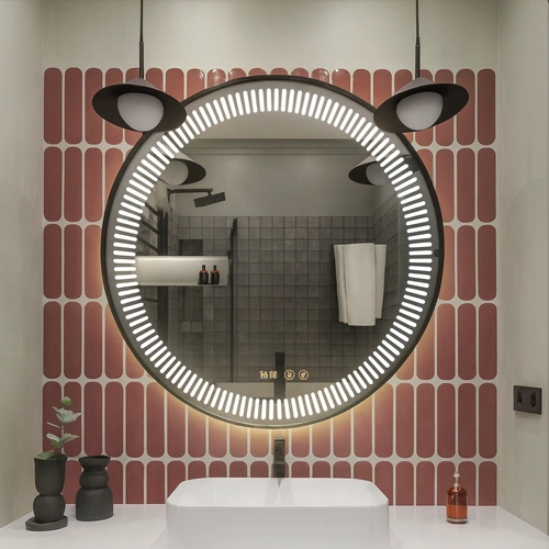 LED spogulis ar apsildes funkciju STELLARA, Ø 80 cm, 2700-6500K, 26W, 2904Lm, IP44