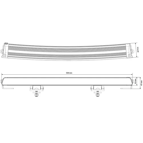 Papildu auto darba gaismas lukturis 9-36V, 8000Lm, 5000K, IP68/69, Surge Super Slim 20 AMT