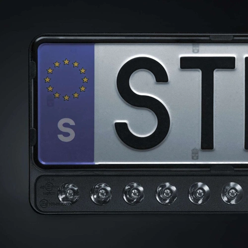 Auto numura zīmes rāmis ar LED apgaismojumu, 90W, 9-36V, 9000Lm, 5000K, NUUK E-LINE BLACK LED BAR 20