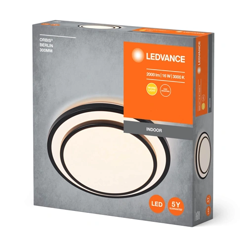 LED Потолочный светильник, плафон, 16W, 3000K, 2000Lm, IP20, Orbis Berlin