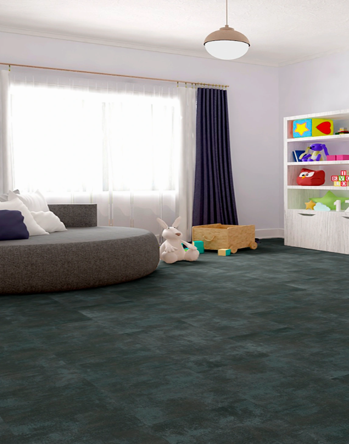 Quartz vinyl tiles FEROCA 3000, SPC, Click system