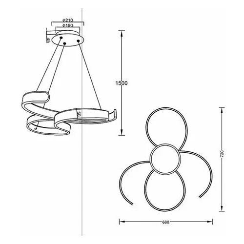 Piekaramā lampa FRANCIS