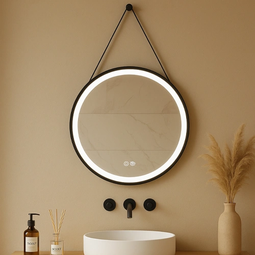 LED spogulis ar apsildes funkciju VALLETTA Small, Ø 60 cm, 2700-6500K, 34W, 1936Lm, IP44