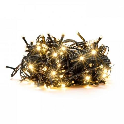 LED Ziemassvētku virtene 5m, silti balta, 220V, IP44, 50 LED