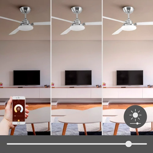 Griestu gaismeklis ar ventilatoru CALIMA, max 15.8W, Tunable white