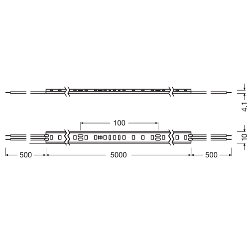 LED Lente 5m, 2700K, 24V, IP66, LS V -5008275IP66