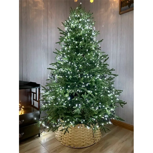 LED Ziemassvētku virtene 5m, auksti balta + FLASH, 220V, IP44, 50 LED