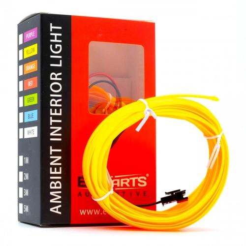 Auto salona apgaismojuma LED lente, 5m, dzeltenā, 12V, EPAL5M