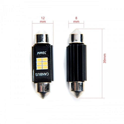 LED spuldzes C10W, 5000K, 9-16V