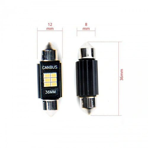 LED spuldzes C5W, 6000K, 9-16V