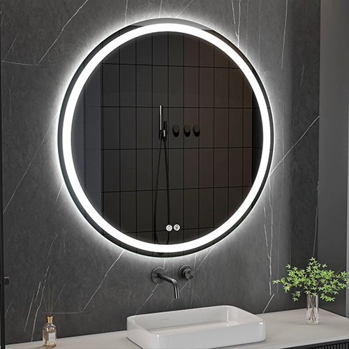 LED spogulis ar apsildes funkciju RONDO, Ø 100 cm, 2700-6500K, 86W, 3388Lm, IP44