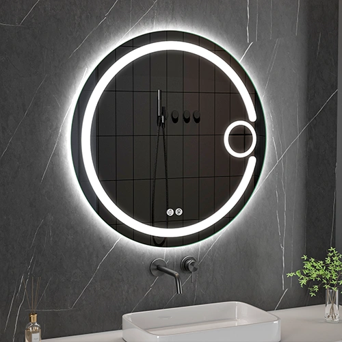 LED spogulis ar apsildes funkciju SOLAR, Ø 80 cm, 2700-6500K, 52W, 3025Lm, IP44