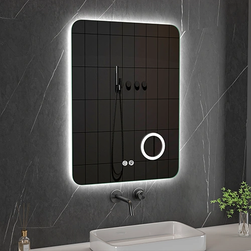 LED spogulis ar apsildes funkciju GLOW, 80 x 60 cm, 2700-6500K, 62W, 3933Lm, IP44