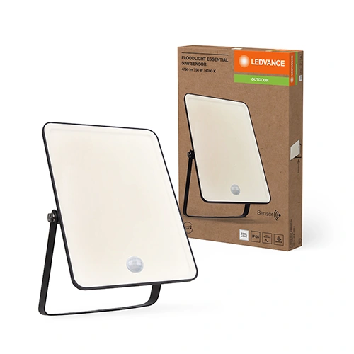 LED прожектор с сенсором, 50W, 4500Lm, 4000K, IP65, IK04, Essentials Floodlights Sensor