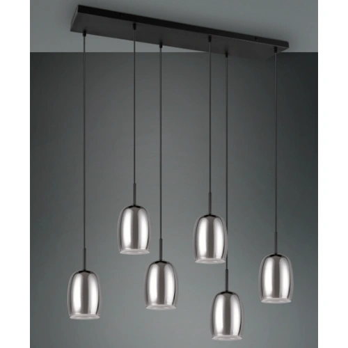 Pendant light BARRET, excl. 6xE14, max 10W