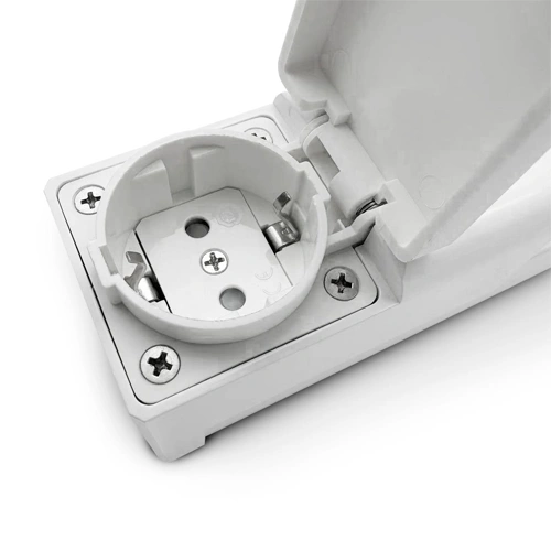 LED Gleznu un spoguļu sienas lampa ar kontaktligzdu, 15W, 4000K, IP44, 1350Lm