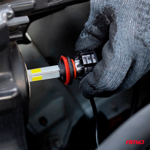 LED spuldzes HB4, 38W, 6500K, 12-24V, COB 4Side sērija