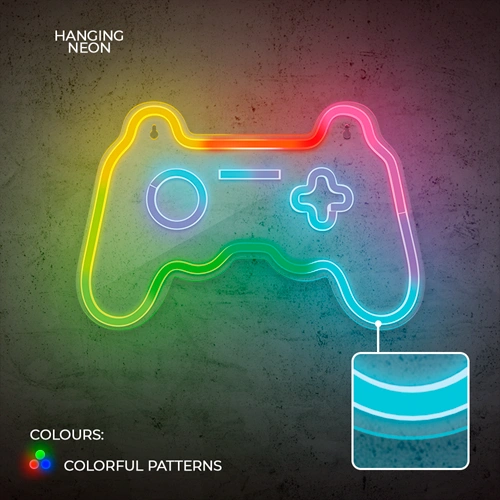 LED Neona gaismas izkārtne - GAMEPAD