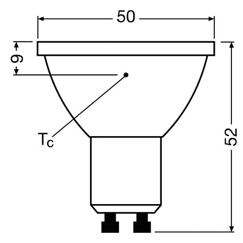 LED Dimmējamā spuldze GU10, 7W, 3000K, 650lm, 120°