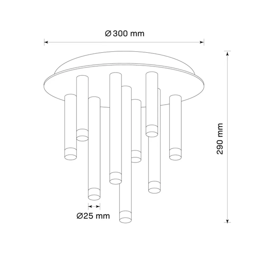 LED потолочный светильник GLAM, max 8W, Excl. G9