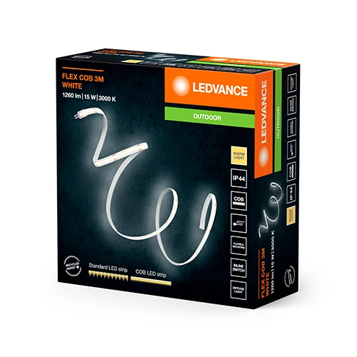 LED COB strip 3m, 5W/m, 3000K, IP44