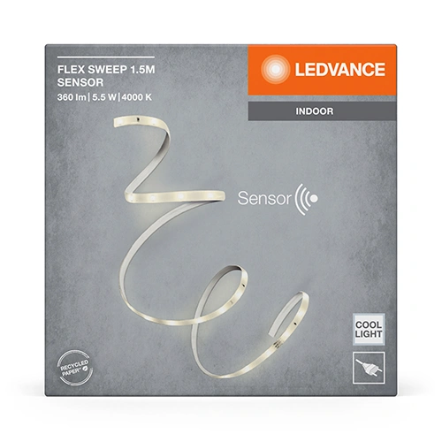 LED лента с сенсором 1.5m, 3.6W/m, 4000K, IP20