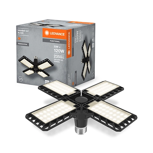 LED лампа E27, 23W, 2350Lm, 4000K, 100°, Highbay Blade