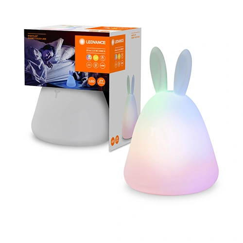 LED nakts lampa RABBIT 2.5W, 3000K + RGB