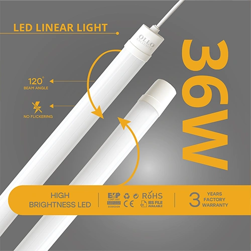 LED Mitrumizturīgs lineārais gaismeklis 120cm, 36W, 4000K